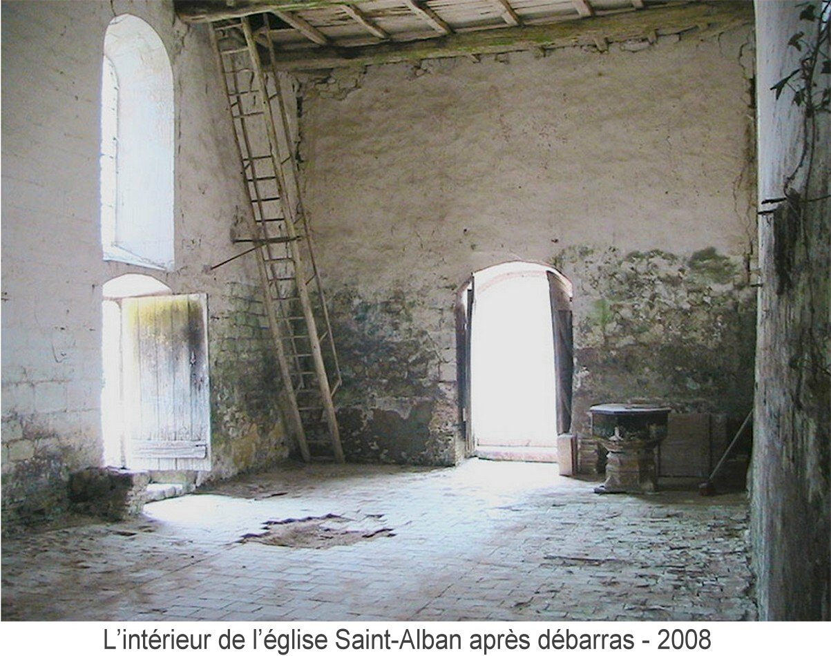 L' intérieur de l' église Saint-Alban après débarras - 2008
