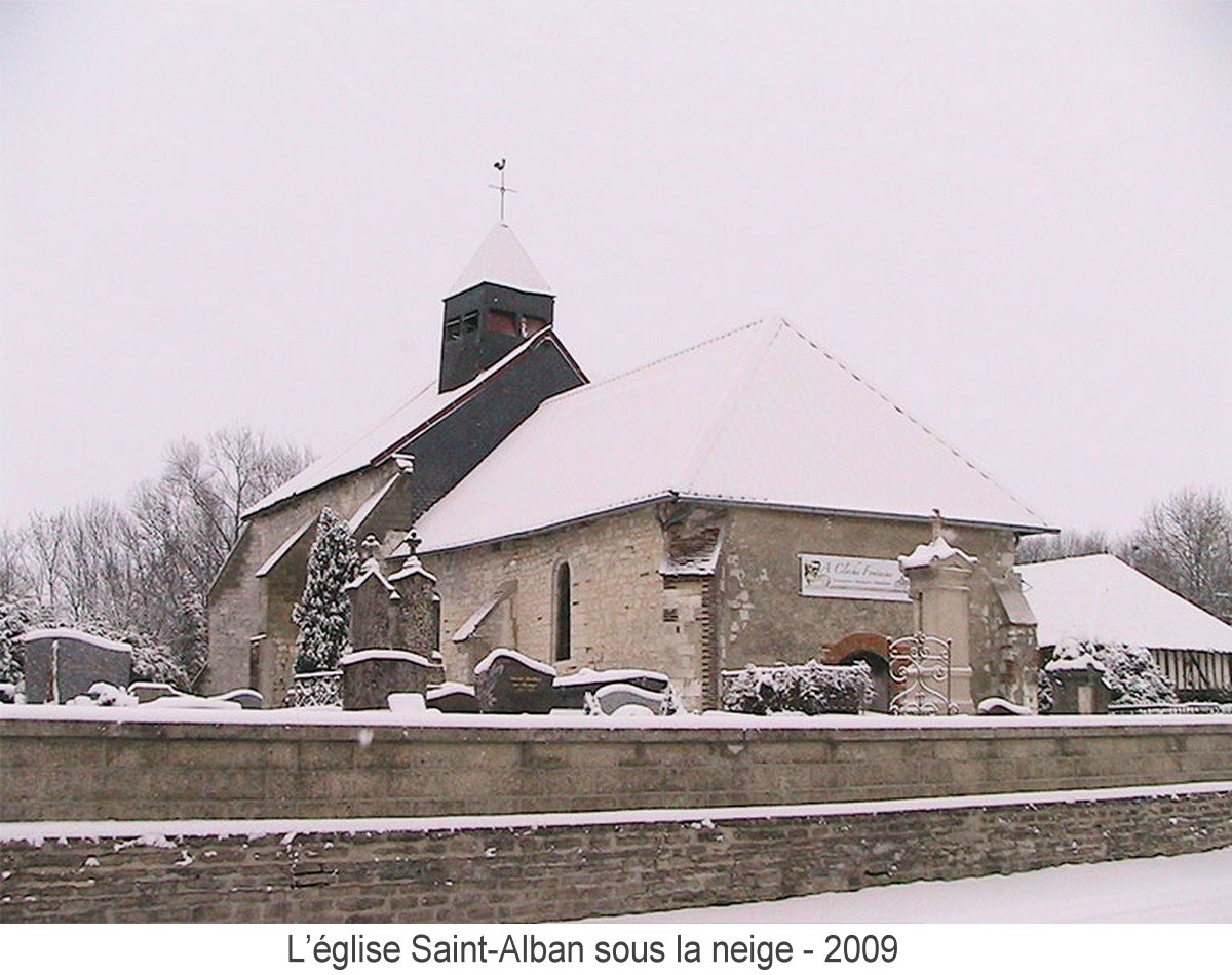 L' église Saint-Alban sous la neige - 2009