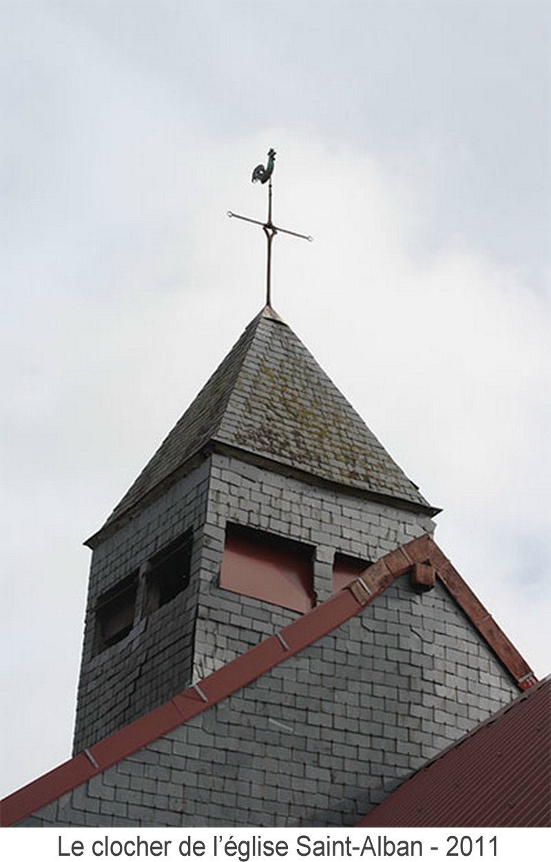 Le clocher de l' église Saint-Alban - 2011